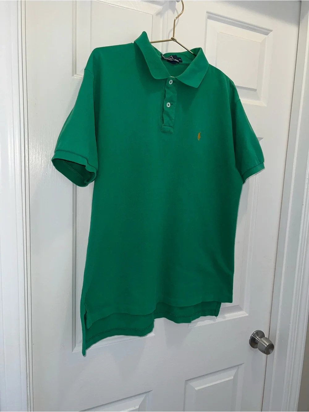 Ralph Lauren Men’s Emerald Green Polo with Orange Pony | Size XL